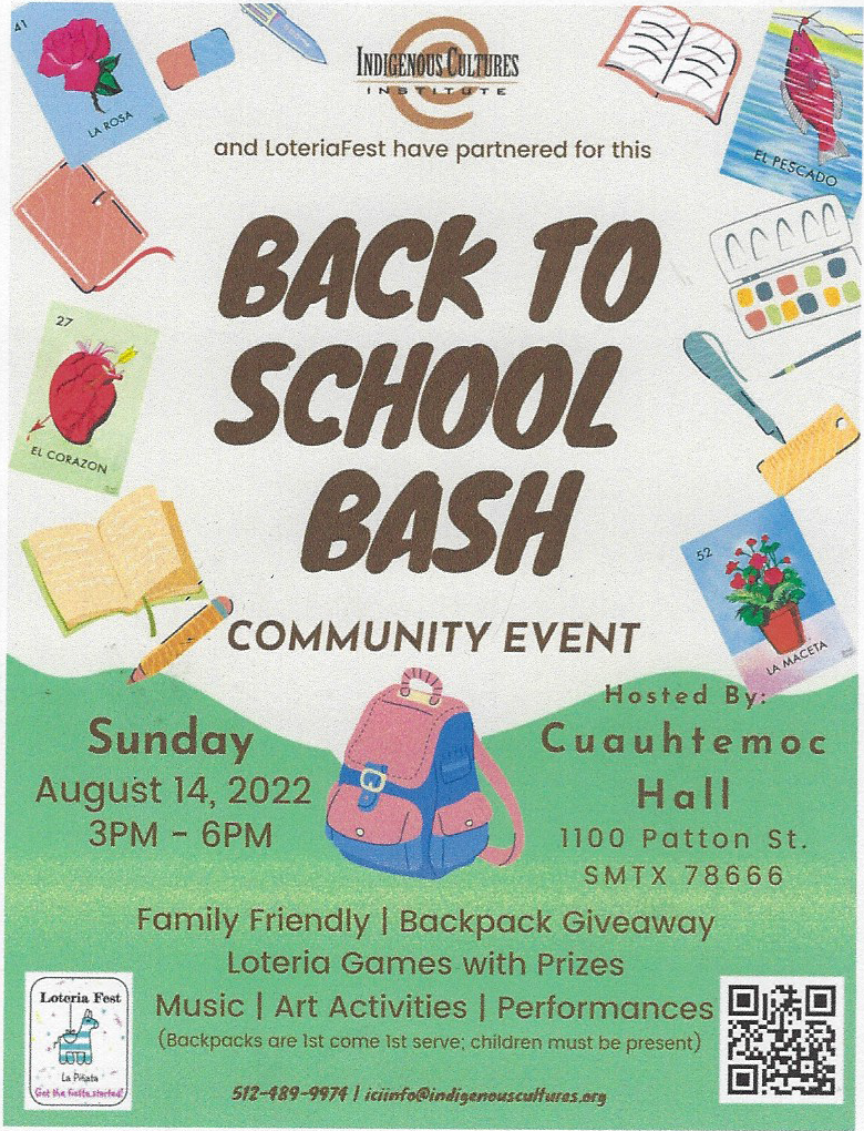 Back to School Bash Community Event @ Cuauhtemoc Hall