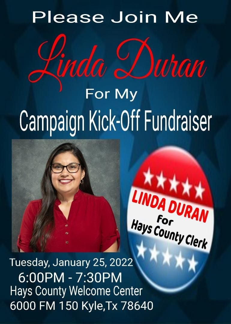 Campaign Kick-Off Fundraiser: Linda Duran for County Clerk @ Hays County Republican Party Welcome Center