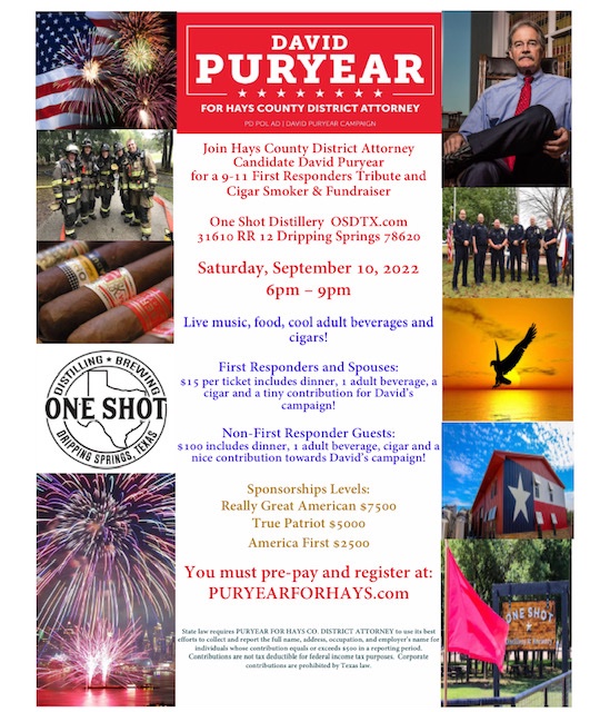 Puryear for D.A. First Responder Tribute