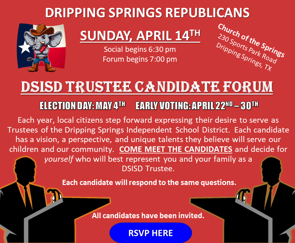 DSR: DSISD Trustee Candidate Forum @ Church of the Springs