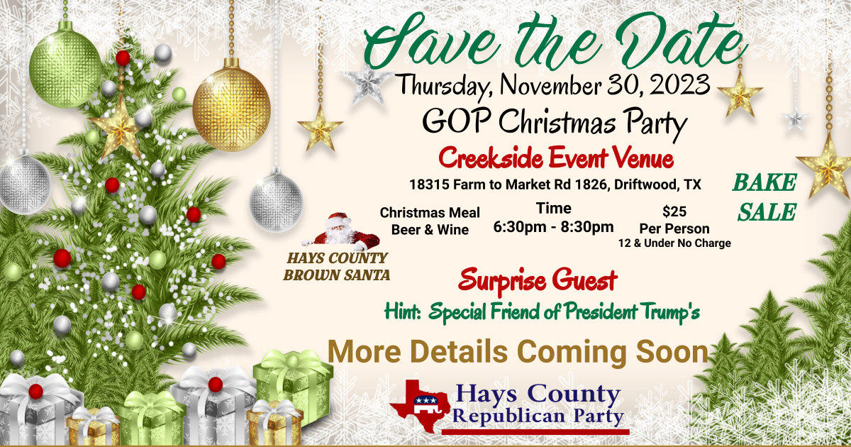 HCRP: GOP Christmas Party @ Creekside Event Venue
